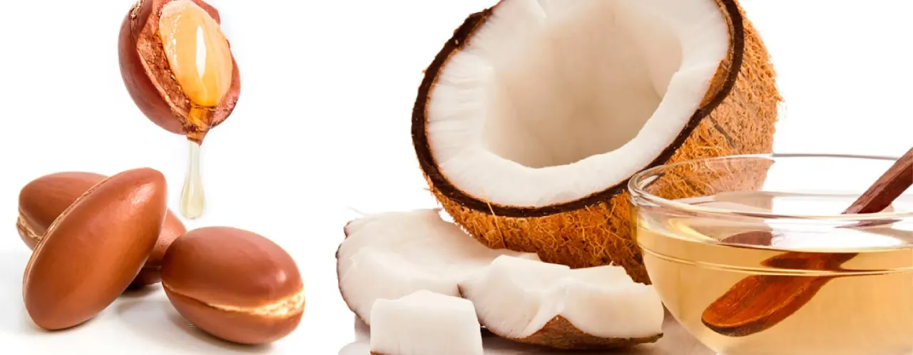minyak kelapa dan argan oil